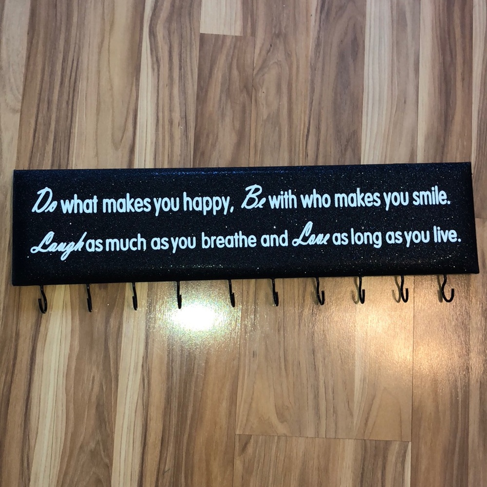 Black sparkles hanger